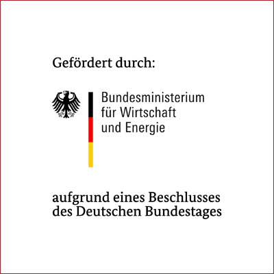 Grafik: Gefördert durch: Bundesministerium für Wirtschaft und Energie.
